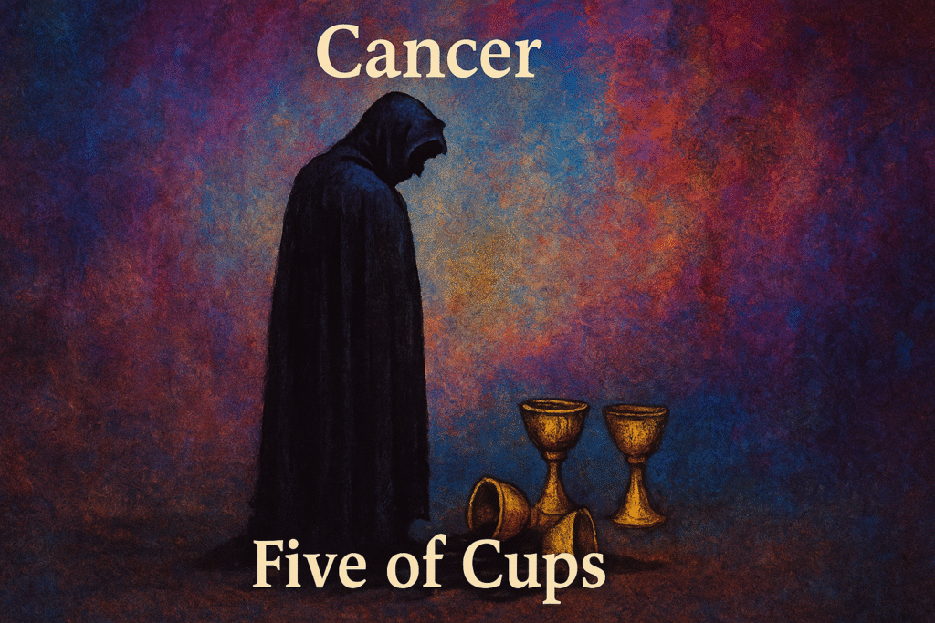 Cancer – Five of Cups